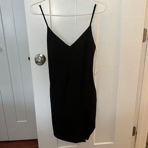 Black dress with slit